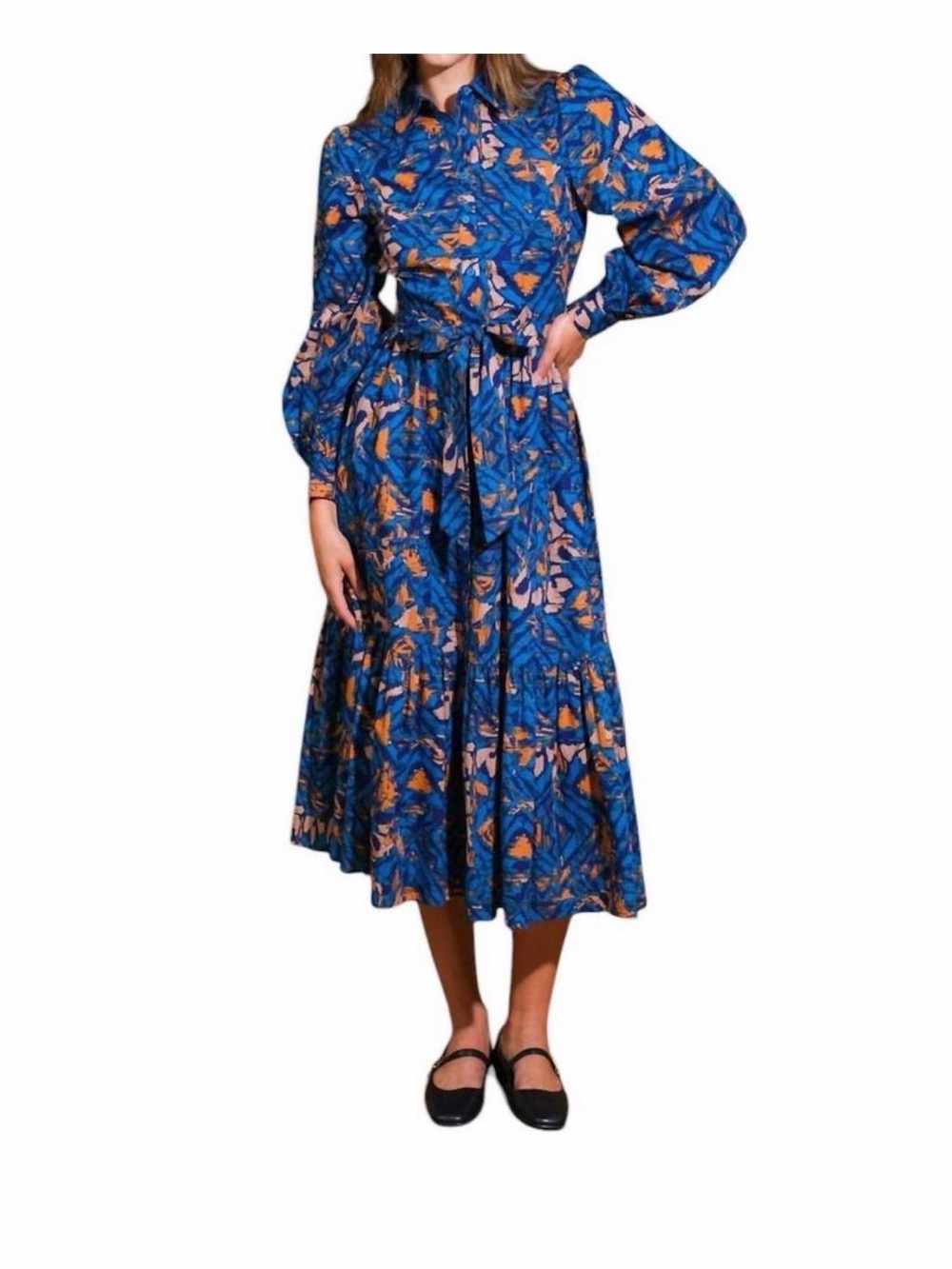 Flying Tomato North Hills woven‎ shirt dress- Size M